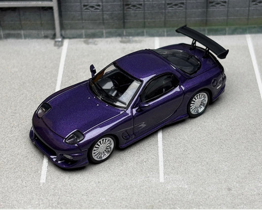 Veilside Mazda RX7 GT WING (Midnight Purple) LIMITED TO 599pcs - Mortal 1:64