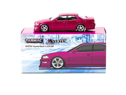 TOYOTA MARK II JZX100 VERTEX (RED METALLIC) - TARMAC WORKS 1:64