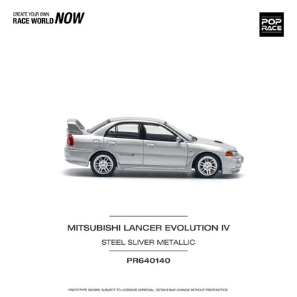 Mitsubishi Lancer Evolution IV Steel Silver – PR64-0140 POP RACE