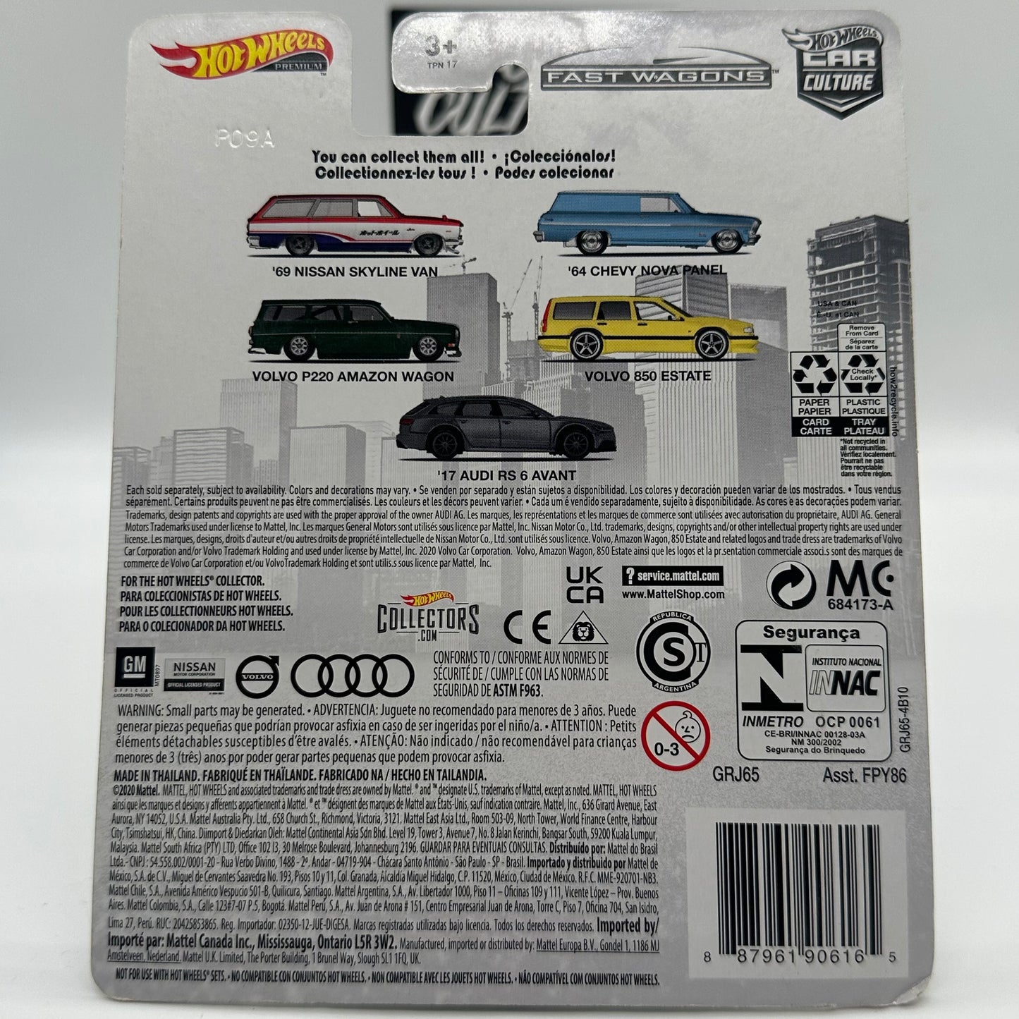 ‘17 Audi RS 6 Avant - FAST WAGONS Hotwheels Premium CAR CULTURE