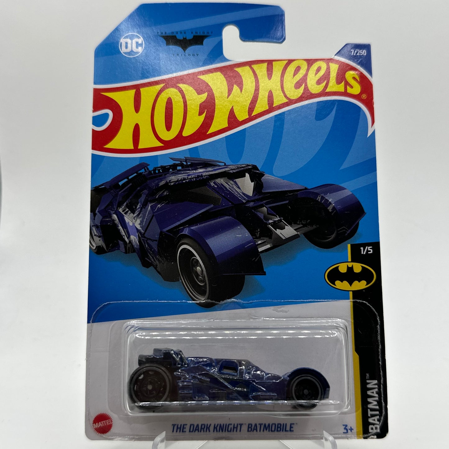 The Dark Knight BATMOBILE *TH* Treasure Hunt BATMAN 1/5 Hotwheels Mainline 7/250