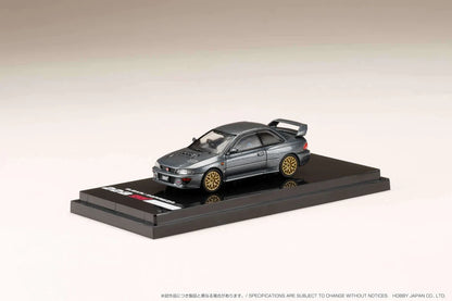 SUBARU IMPREZA 22B STI (GC8) W/EJ22 ENGINE DISPLAY (GREY) HOBBY JAPAN 1:64
