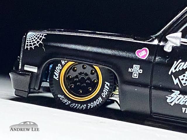 CHEVROLET SILVERADO DUALLY HOT ROD V1 (SPEED SHOP BLACK) KAIDO HOUSE X MINI GT