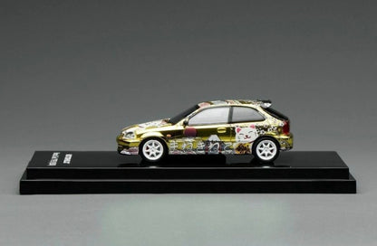 Motorhelix Honda Civic TYPE R (EK9) Customized Maneki-Neko Gold Chrome | 2026 Tokyo Autosalon Japan