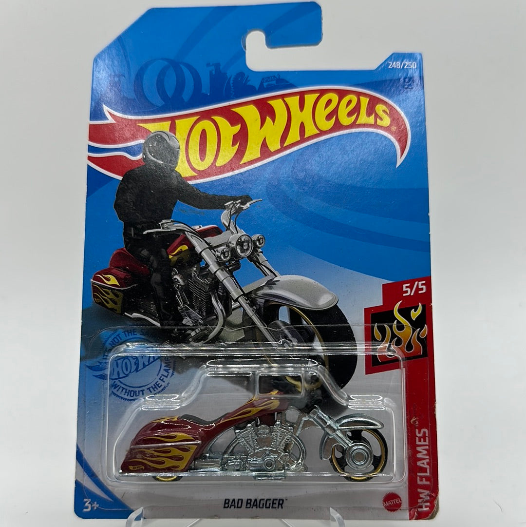 Bad Bagger - HW Flames 5/5 Hotwheel Mainline 248/250 BIKE