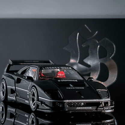 *OPENED* LBWK FERARRI F40 Matte Black HONG KONG TOYCAR SALON 2023 Special Edition - INNO64