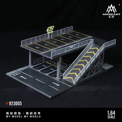 STEEL STRUCTURE PLATFORM PARKING SCENE (2 VERSIONS) MOREART 1:64
