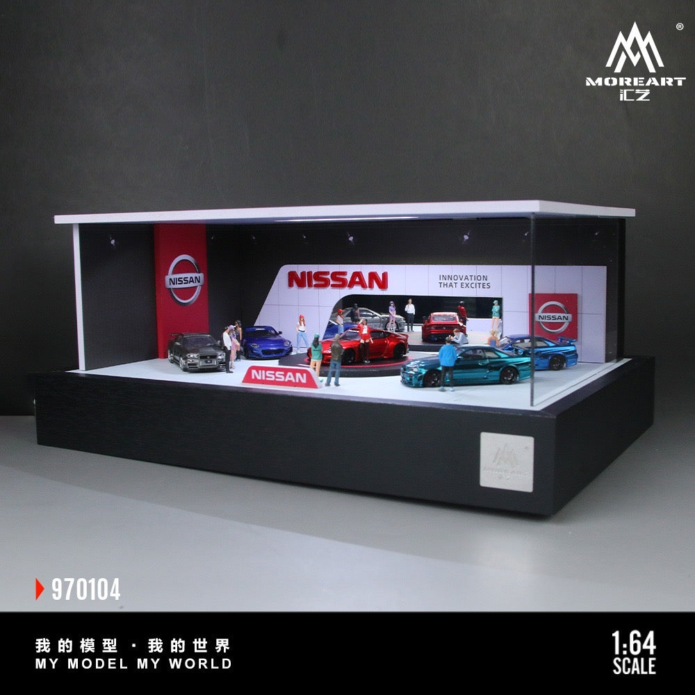 Nissan Rotating Booth Exhibition Hall - MoreArt 1/64 Scale