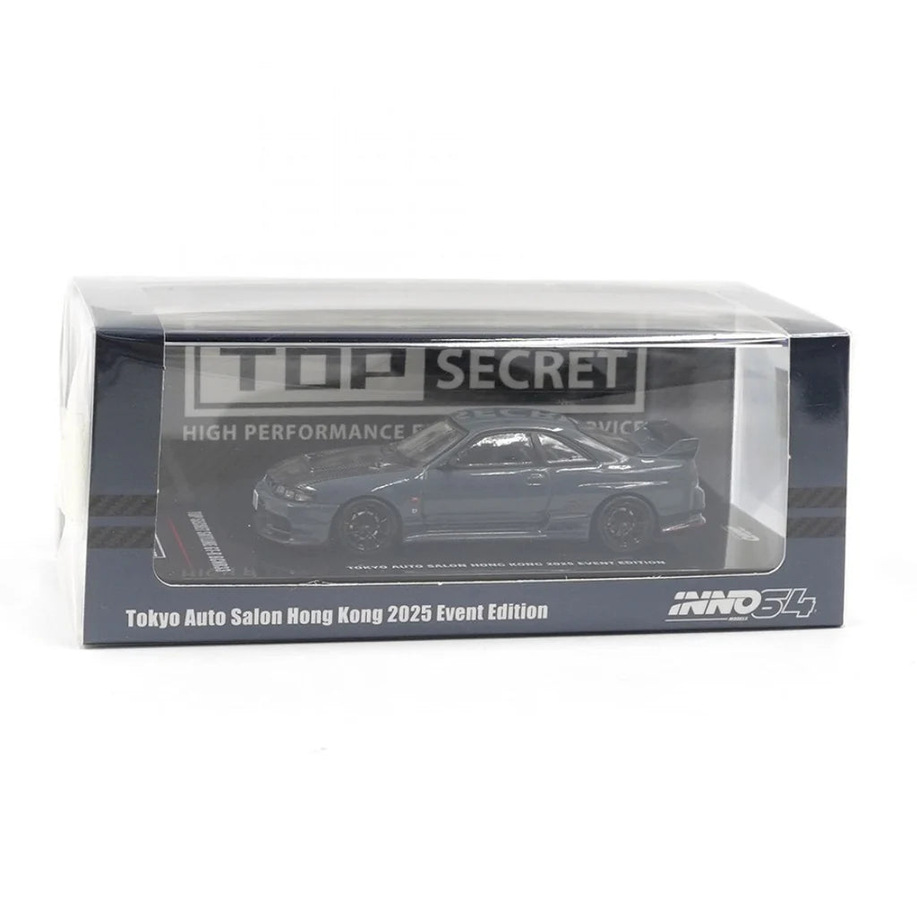 NISSAN SKYLINE GT-R (R33) TOP SECRET (STEALTH GREY) TAS HK EXPO - INNO64