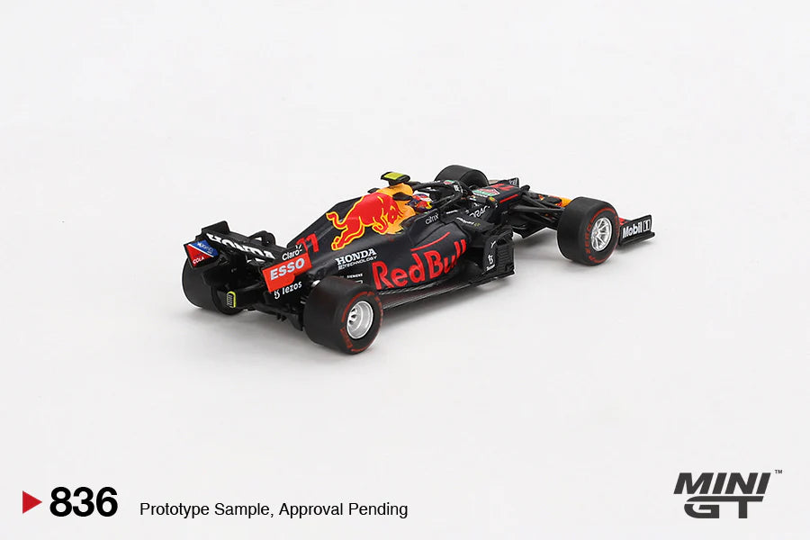 Red Bull RB16B #11 Sergio Pérez 2021 Azerbaijan Grand Prix Winner (836) - Mini GT 1:64