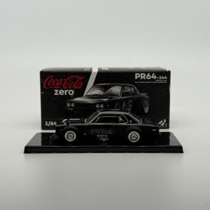 Nissan Skyline GT-R V8 (Hakosuka) Coca Cola Zero Black Chrome – POP RACE *Loose*