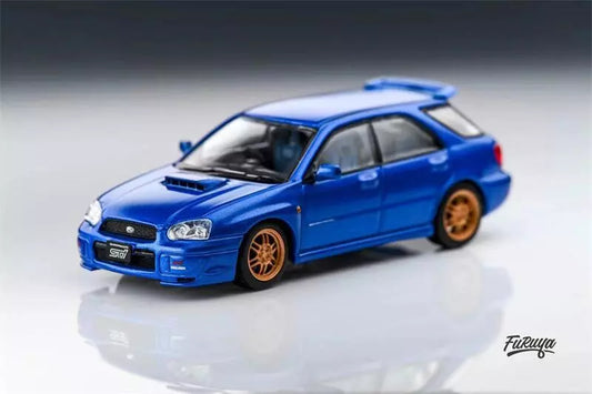 SUBARU IMPREZA WRX STI GG "BLOB EYE" WAGON (BLUE) FURUYA 1:64