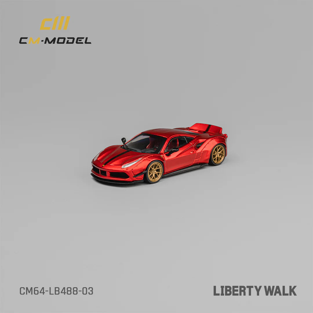 LBWK 488 WIDEBODY METALLIC RED - CM MODEL 1:64