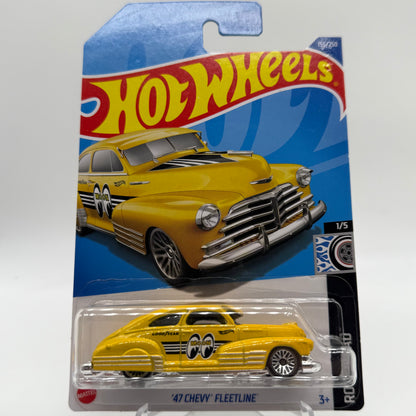 ‘47 Chevy Fleetline Mooneyes - Rod Squad 1/5 Hotwheels Mainline 155/250 Goodyear
