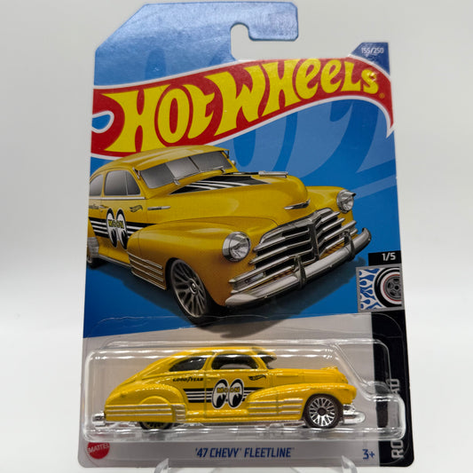 ‘47 Chevy Fleetline Mooneyes - Rod Squad 1/5 Hotwheels Mainline 155/250 Goodyear
