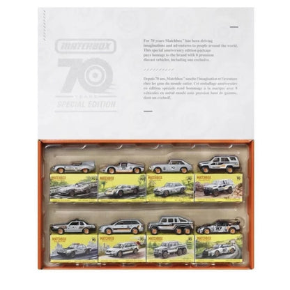 MATCHBOX HERITAGE 70th ANNIVERSARY 2023 COLLECTORS BOX Includes 8 Cars