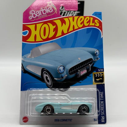 1956 Corvette - HW Screen Time 9/10 Hotwheels Mainline 183/250 Barbie The Movie