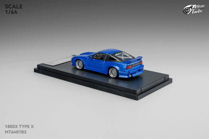 Custom 180SX Type X (Metallic Blue) Microturbo - 1/64