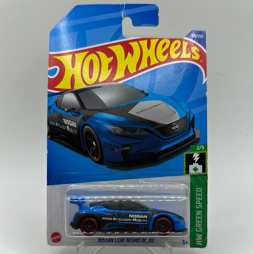 Nissan Leaf Nismo RC_02 HW Green Speed 2/5 Hotwheels 100/250 Mainline 1:64 damaged check condition