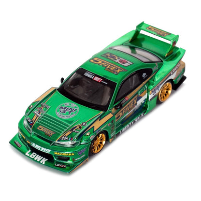Nissan LB-Super Silhouette S15 SILVIA LBWK 2024 Fausto Racing / Blister Packaging - 1/64 MINI GT *LIBERTY WALK EXCLUSIVE*