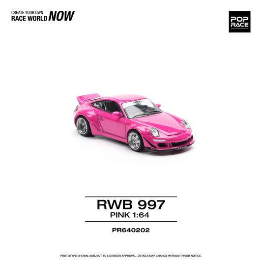Porsche RWB 997 Pink POP RACE 1:64