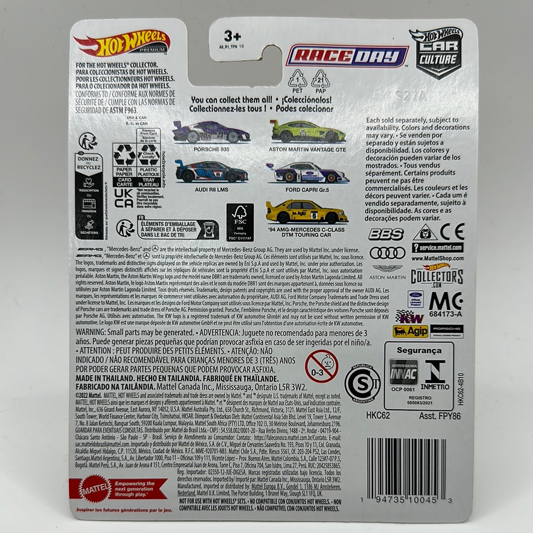 ‘94 AMG-Mercedes C-Class DTM Touring Car Race Day 5/5 Hotwheels Premium 1:64