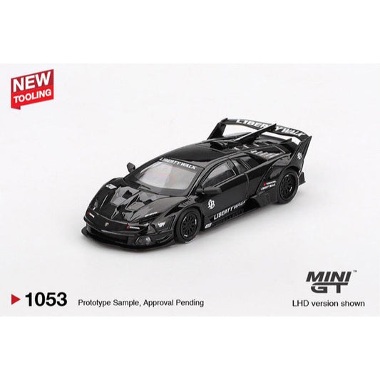 LAMBORGHINI LB-SILHOUETTE WORKS MURCIELAGO GT EVO BLACK - MiniGT 1:64