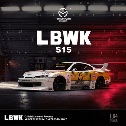 Nissan S15 LBWK Liberty Walk No.23 - *Limited to 2000pcs TimeMicro 1:64