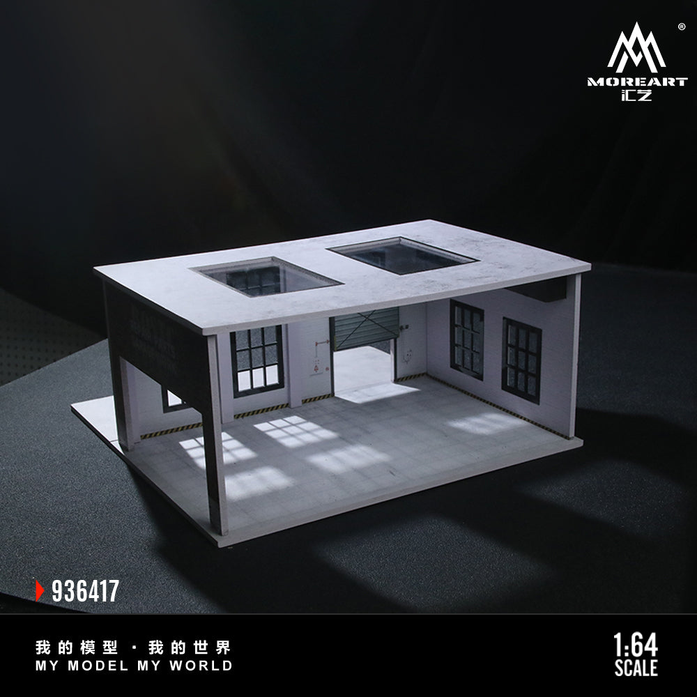 Factory Building B w/LED lights Morearts 1:64