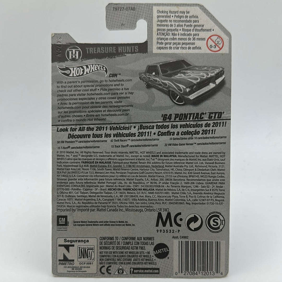 ‘64 Pontiac GTO *TH* Treasure Hunt 7/15 Hotwheels Mainline 57/244