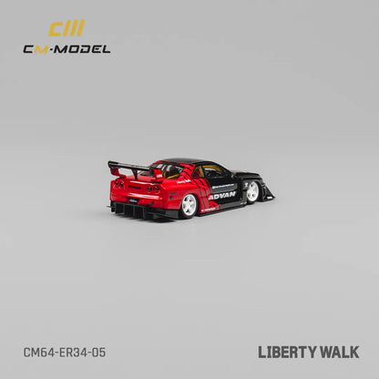 Nissan LBWK ER34 Advan – CM Model 1:64