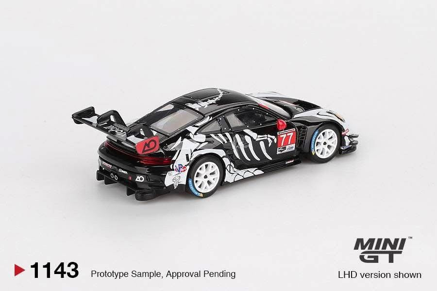 (PRE-ORDER) Porsche 911 GT3 R #77 AO Racing 2025 IMSA  Petit Le Mans MINIGT 1:64