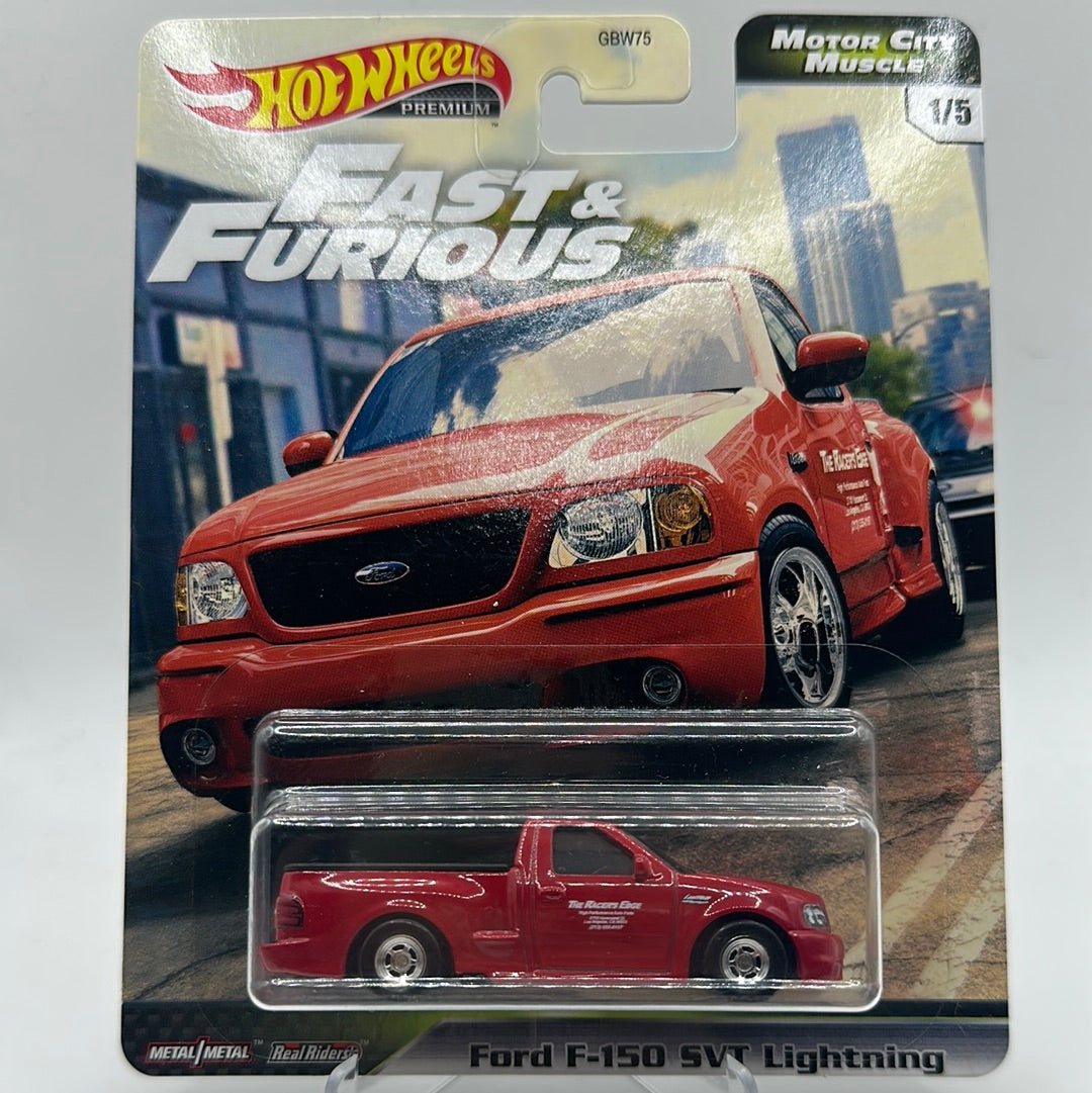 Ford F-150 SVT Lightning Motor City Muscle 1/5 Hotwheels Premium