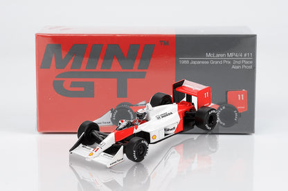 1988 ALAIN PROST - JAPAN GP (#11 MCLAREN MP4/4) MINI GT MGT01123