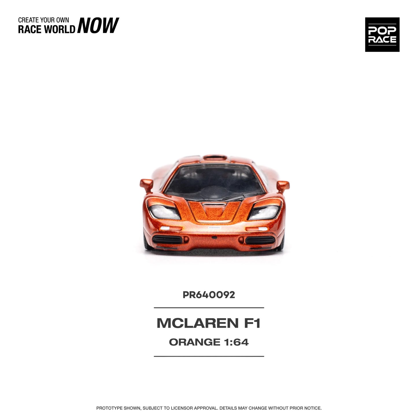 McLaren F1 Orange – PR64-0092 POP RACE