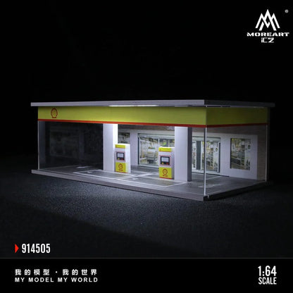 SHELL GAS STATION ASSEMBLY EXHIBITION HALL - MOREART 1:64