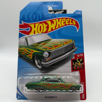 ‘63 Chevy II - HW Flames 9/10 Hotwheels Mainline 110/365