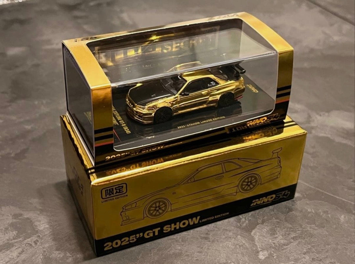 TOP SECRET Gold R34 Top Secret GTSHOW 2025 Limited Edition - INNO 64