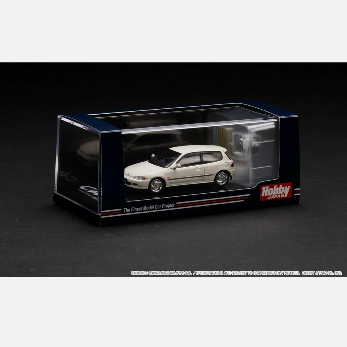 Honda Civic (EG6) SiR II with Engine Frost White HOBBY JAPAN 1:64