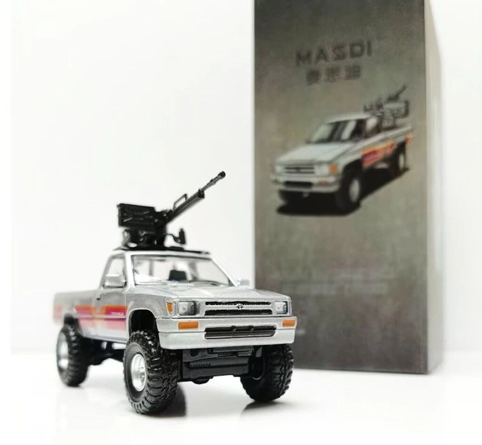 1995 Toyota Hilux(RN80) Gun Grey - MASDI 1:64