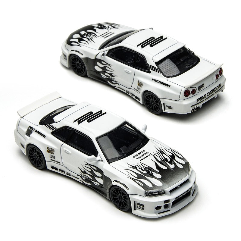 Nissan GTR R34 "Smilodon" Black & White - TimeMicro × PSC DESIGN