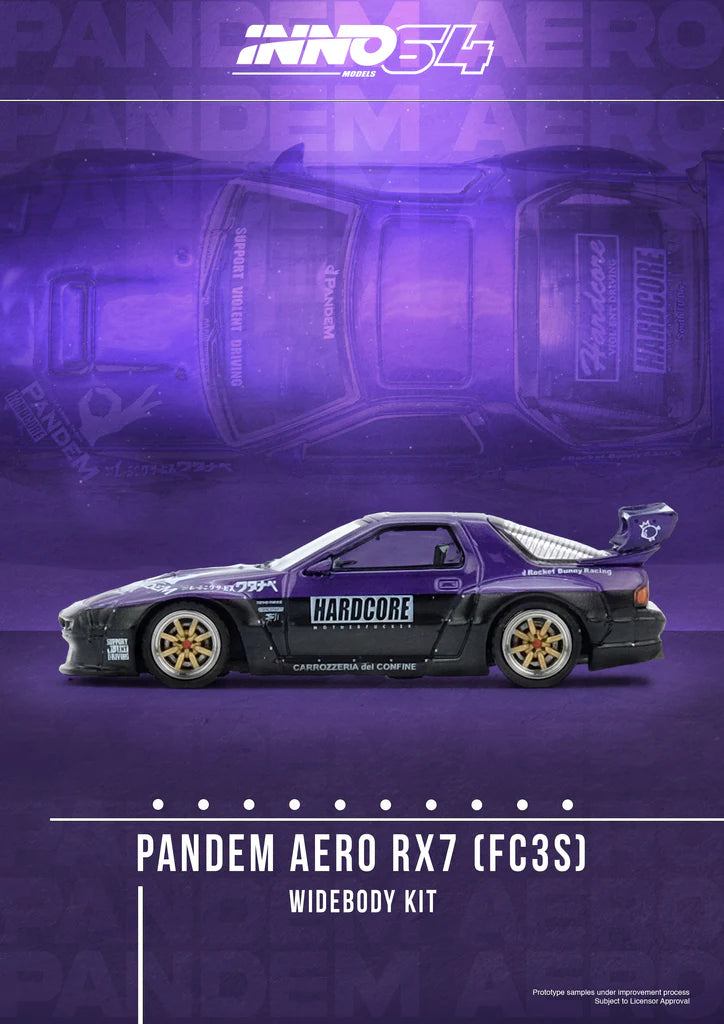 MAZDA RX7 (FC3S) "PANDEM AERO" WIDEBODY KIT (PURPLE) INNO64
