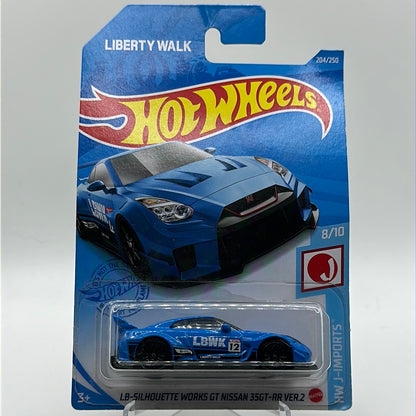 LB-Silhouette Works GT Nissan 35GT-RR Ver.2 HW J-Imports 8/10 Hotwheels Mainline 204/250 *Damaged Card*