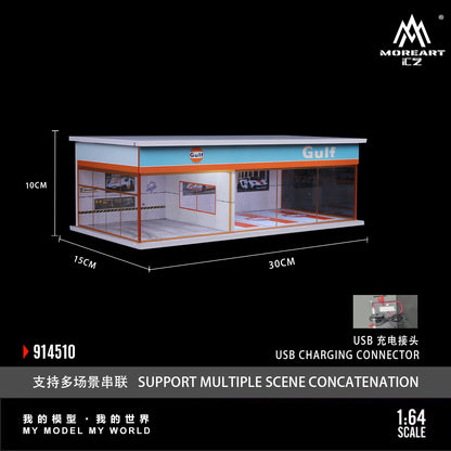 GULF Parking Exhibition Hall Scene MoreArt 1:64