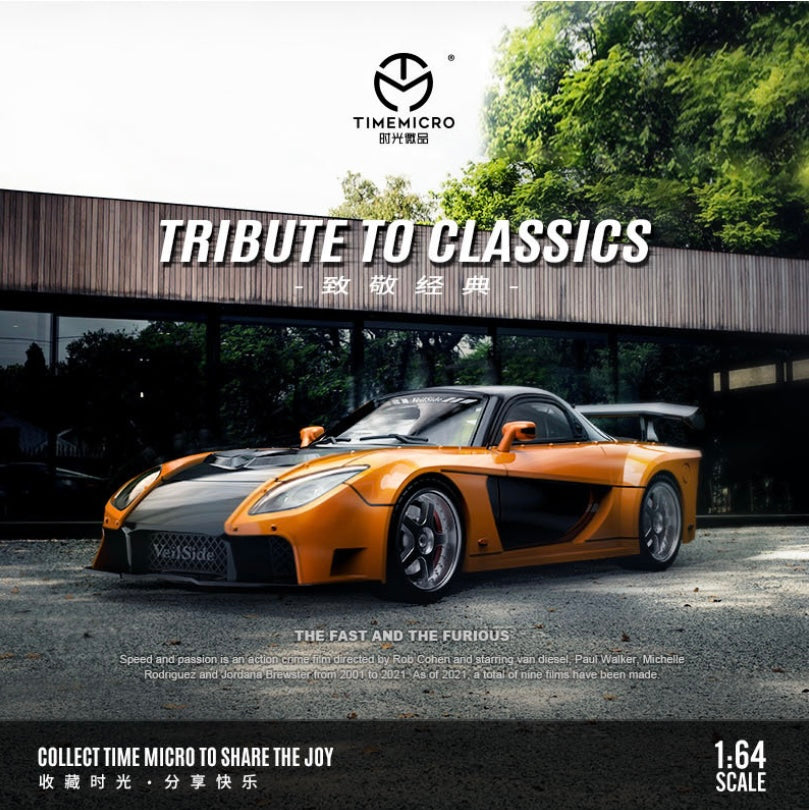 Mazda RX-7 Han’s Veilside Fast and Furious *LIMITED TO 999pcs - TimeMicro 1:64