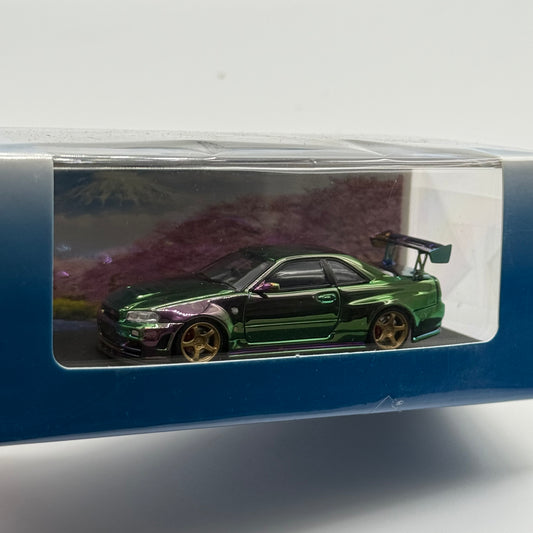 Nissan R34 GTR - Chameleon Purple:Green 001/699pcs Fuji