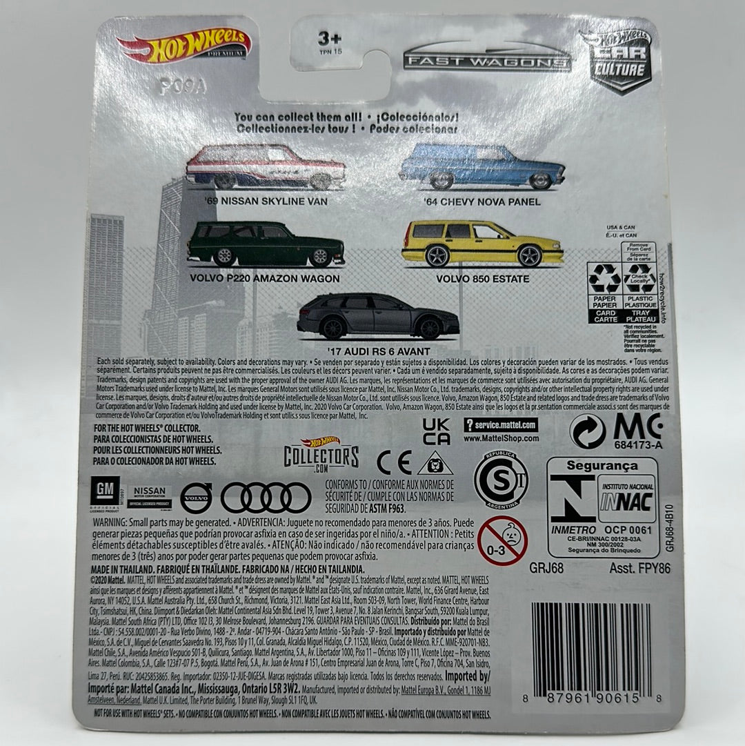 ‘69 Nissan Skyline Van Fast Wagons 1/5 Hotwheels Premium