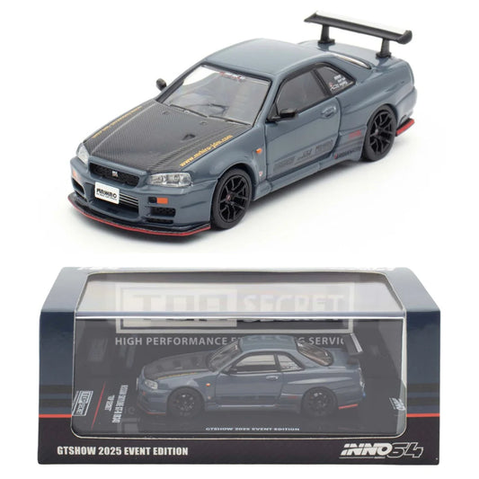 NISSAN SKYLINE GT-R (R34) TOP SECRET - INNO64 GTSHOW 2025 EVENT EDITION 1:64