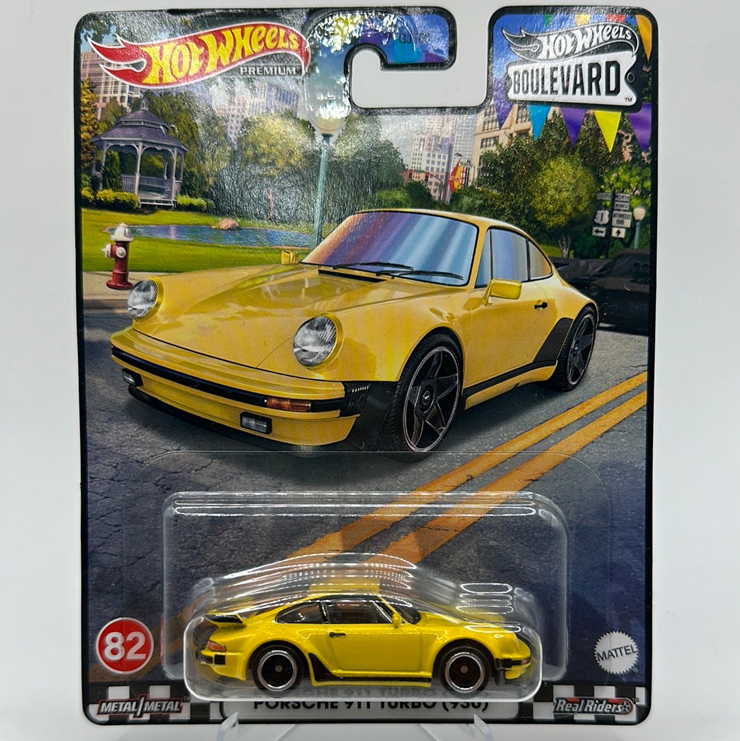 Hot Wheels Boulevard 2023 – Porsche 911 Turbo (930) Gialla Real Riders Scala 1:64 - Foto 2