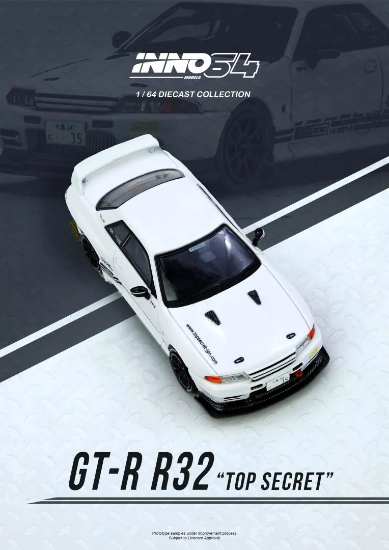 Top Secret Nissan Skyline VR32 GT-R White - INNO64